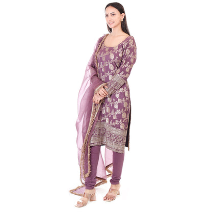 Gulnaaz Suit Set - Dark Mauve