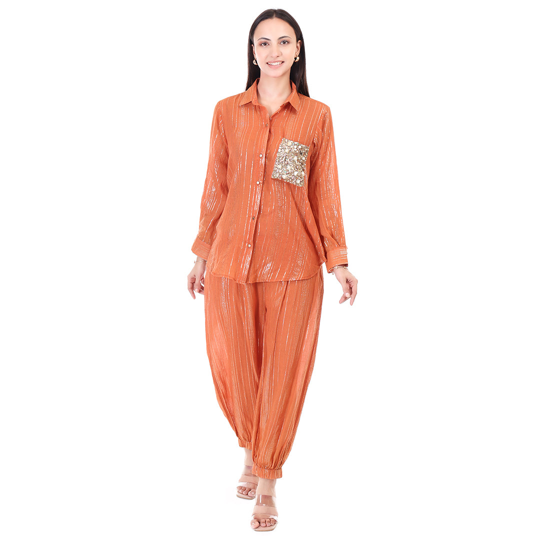 Sitara Co-ord Set - Orange