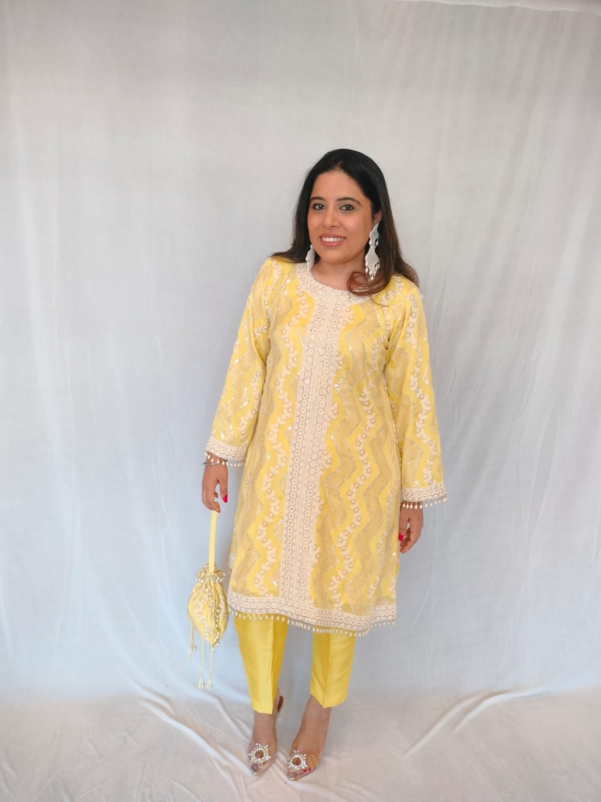 Noori Suit Set - Lemon