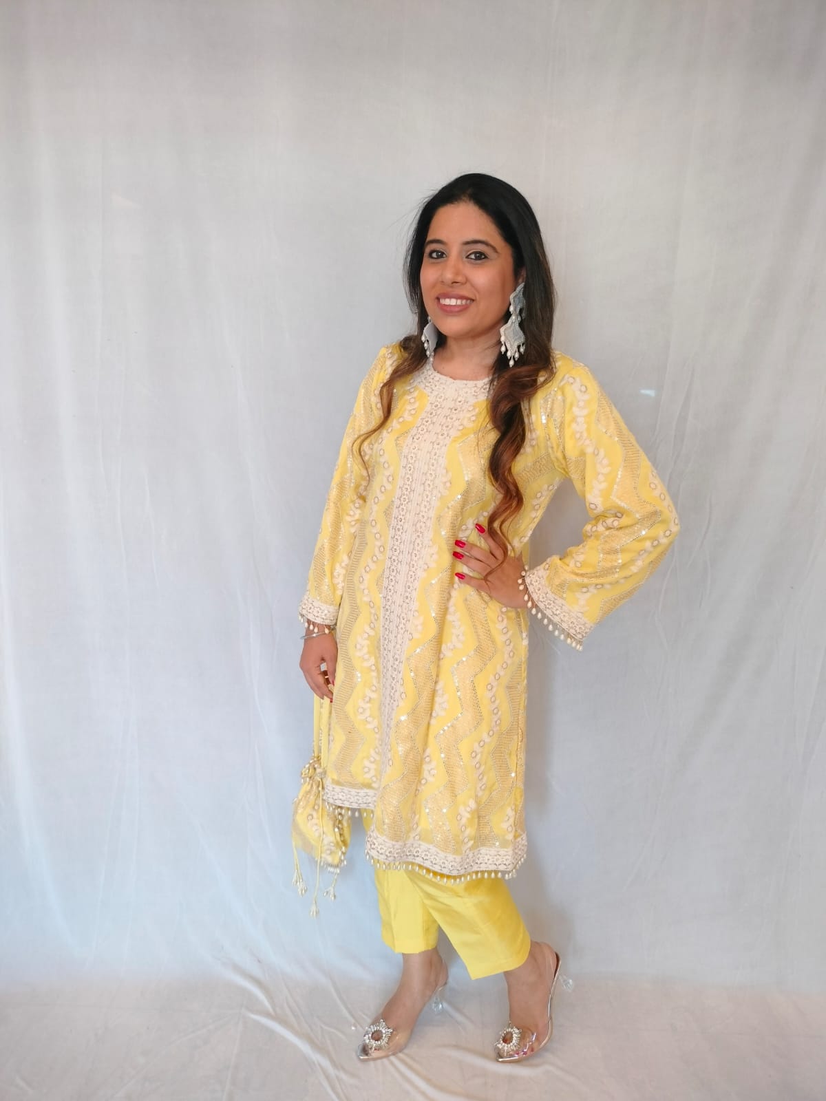 Noori Suit Set - Lemon